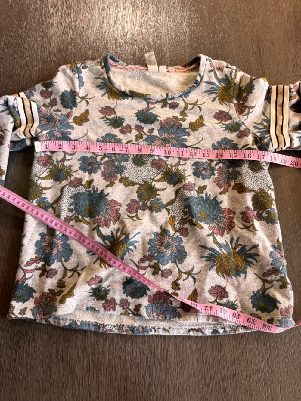 Anthropologie Dolan Sweatshirt Top Long Shirt Tagawa Floral M - Picture 8 of 10
